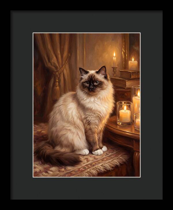 Birman Cat Portrait