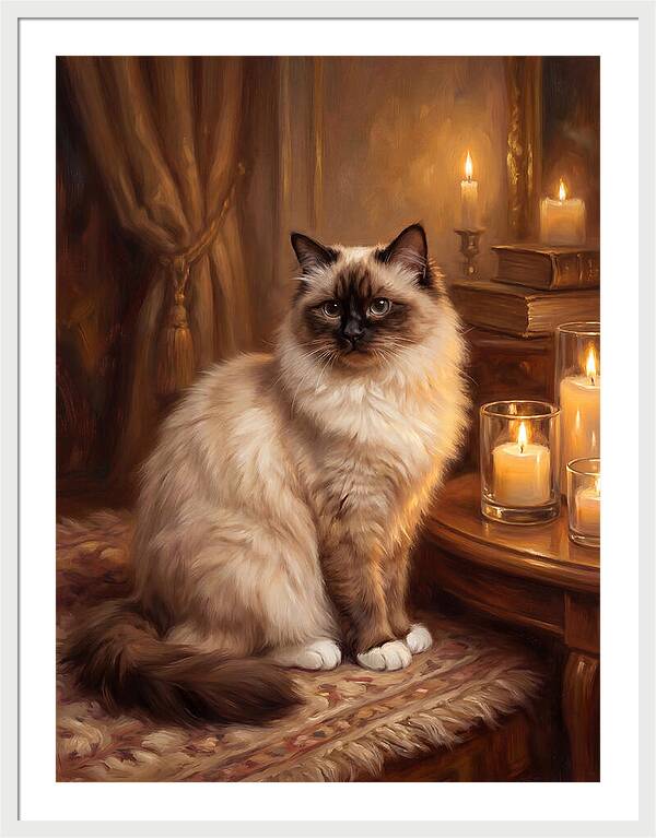 Birman Cat Portrait