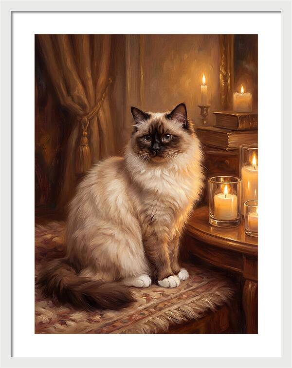 Birman Cat Portrait
