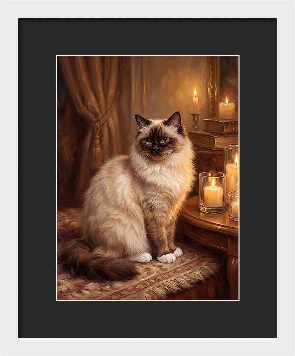 Birman Cat Portrait