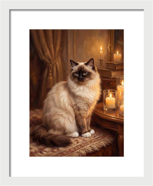 Birman Cat Portrait