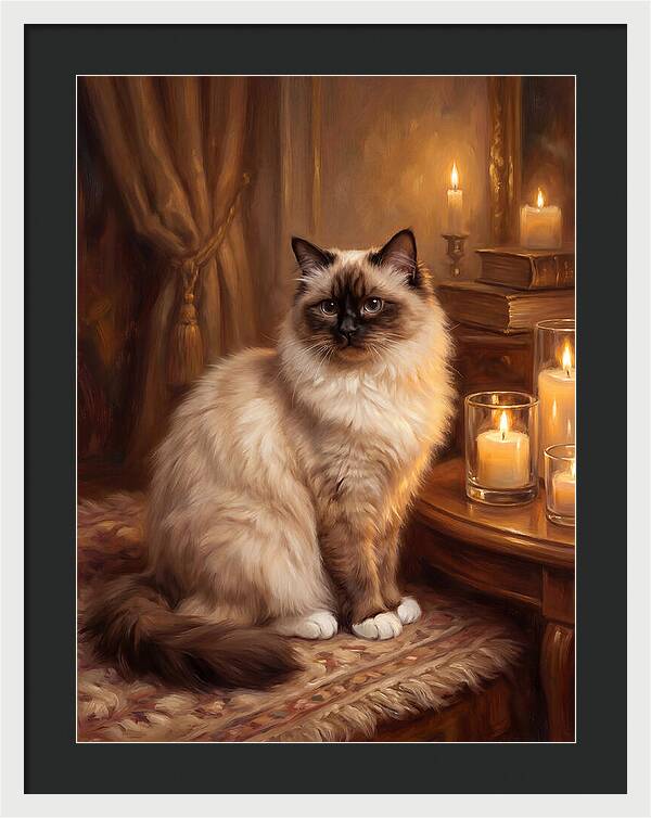 Birman Cat Portrait