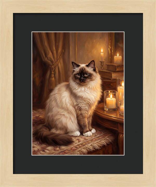 Birman Cat Portrait