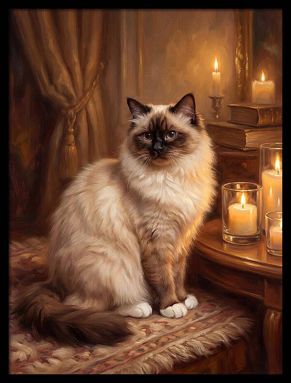 Birman Cat Portrait