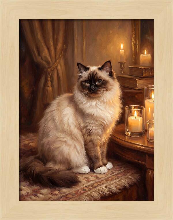 Birman Cat Portrait