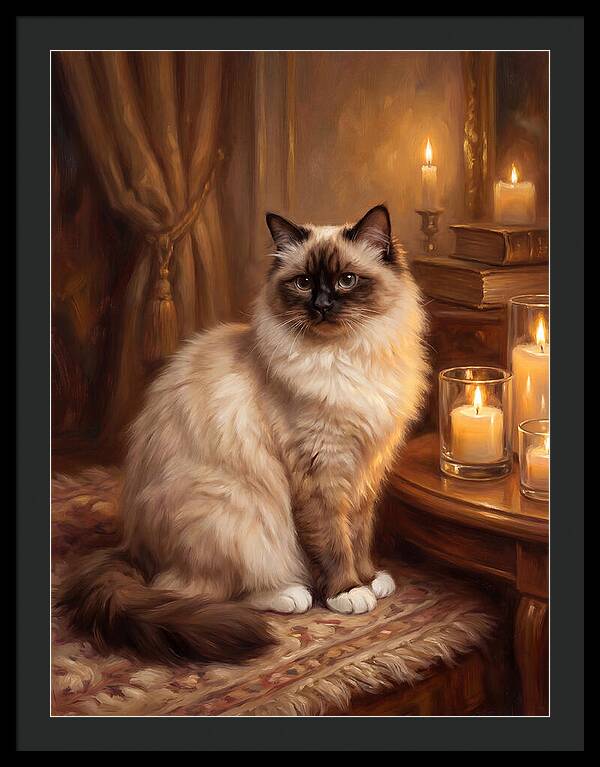 Birman Cat Portrait