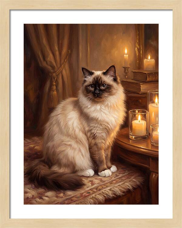 Birman Cat Portrait