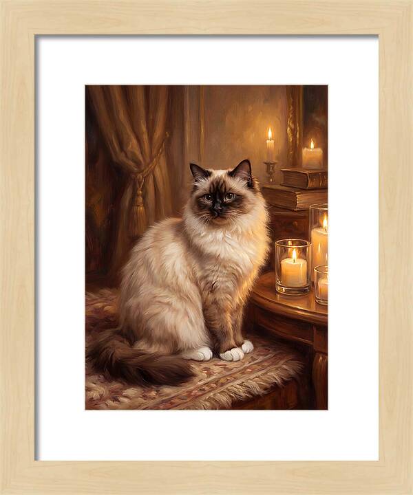 Birman Cat Portrait