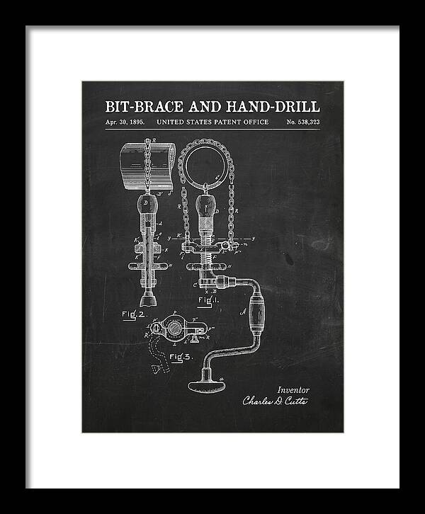 Bit Brace And Hand Drill Chalkboard Patent Us538323a