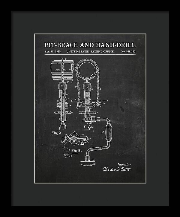 Bit Brace And Hand Drill Chalkboard Patent Us538323a