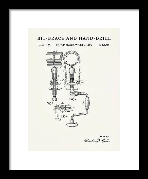 Bit Brace And Hand Drill Minimalist Patent Us538323a