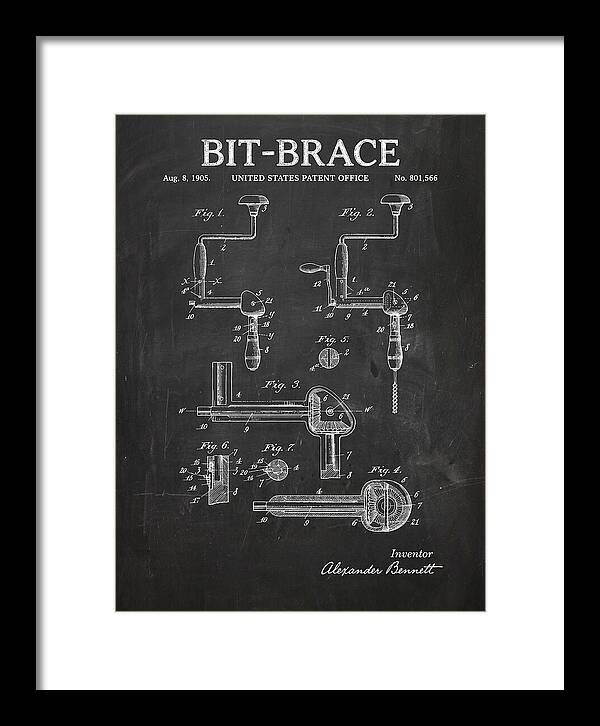 Bit Brace Chalkboard Patent Us801566a