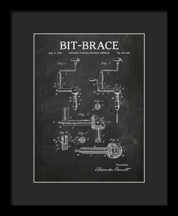 Bit Brace Chalkboard Patent Us801566a
