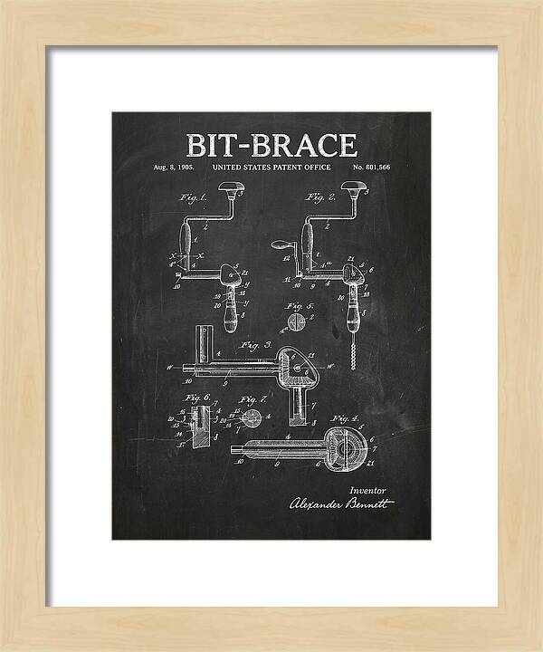 Bit Brace Chalkboard Patent Us801566a