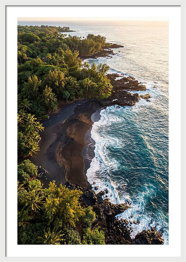 Black Sand Beach Serenity
