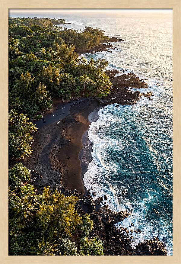 Black Sand Beach Serenity