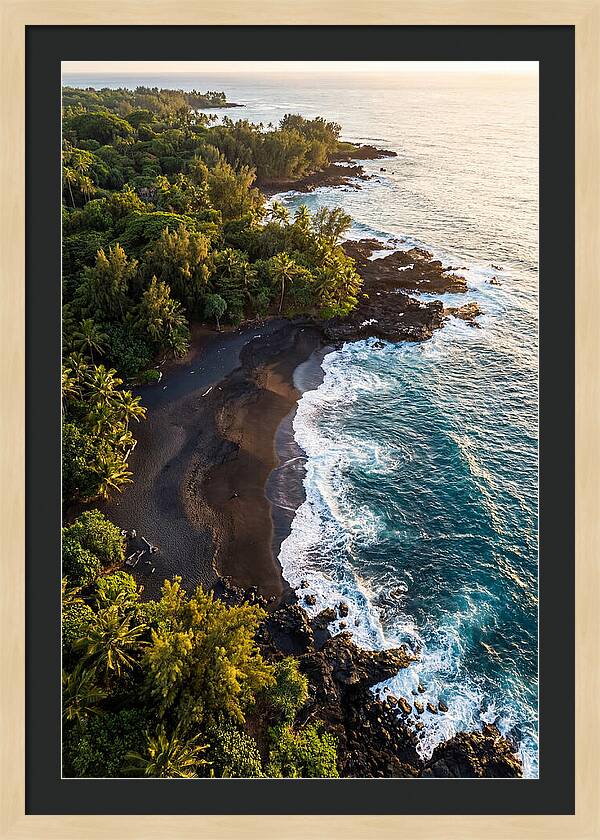 Black Sand Beach Serenity