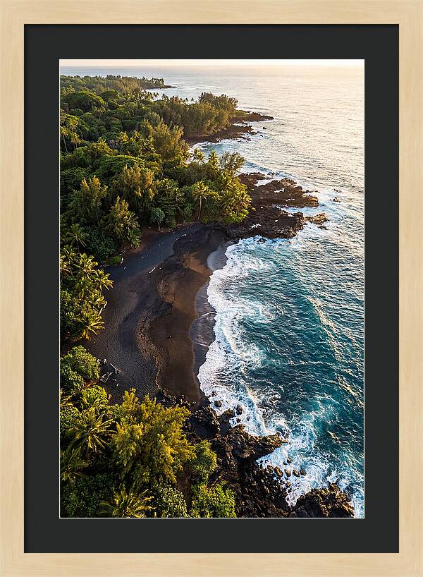 Black Sand Beach Serenity