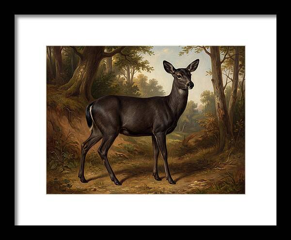 Black Tailed Deer In Nature