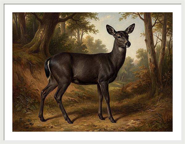 Black Tailed Deer In Nature