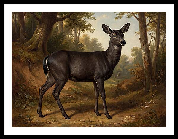 Black Tailed Deer In Nature