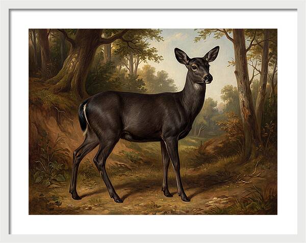Black Tailed Deer In Nature