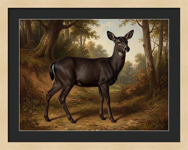 Black Tailed Deer In Nature