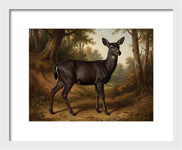 Black Tailed Deer In Nature