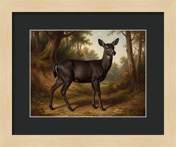 Black Tailed Deer In Nature