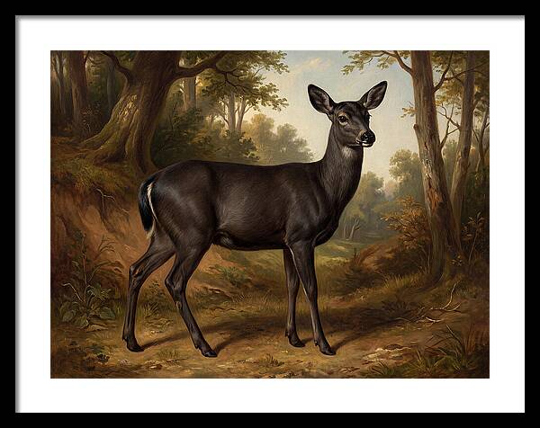 Black Tailed Deer In Nature
