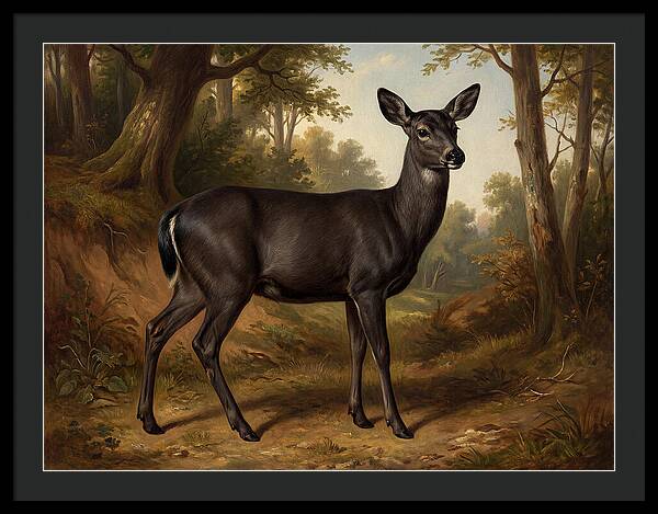 Black Tailed Deer In Nature