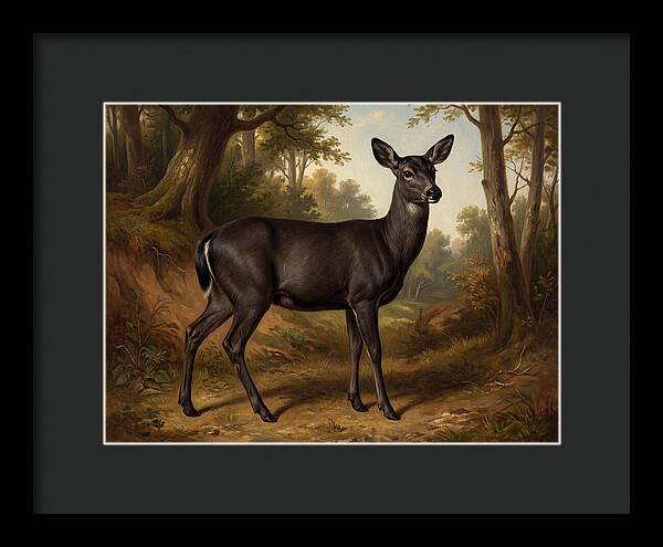 Black Tailed Deer In Nature