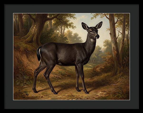 Black Tailed Deer In Nature