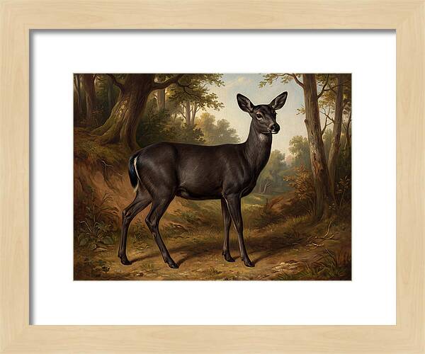 Black Tailed Deer In Nature