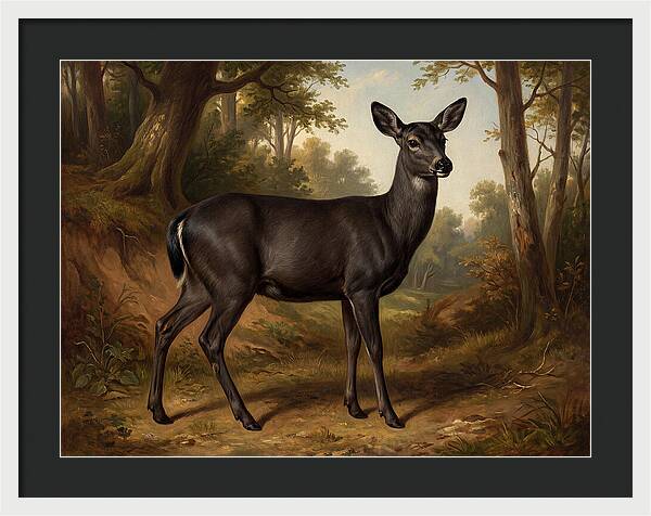 Black Tailed Deer In Nature