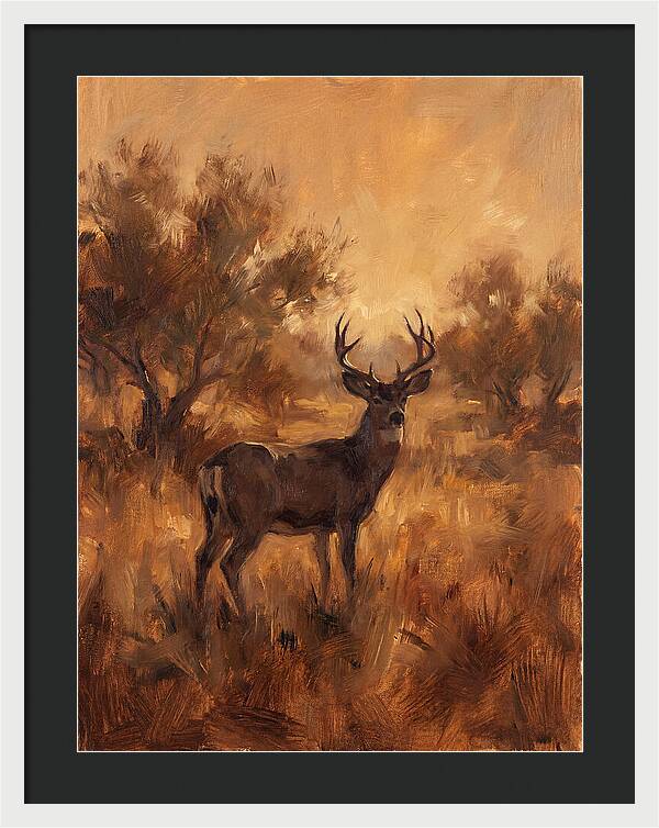Black Tailed Deer In Twilight