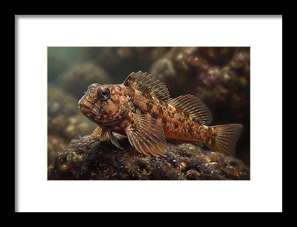 Blenny Among Rocks