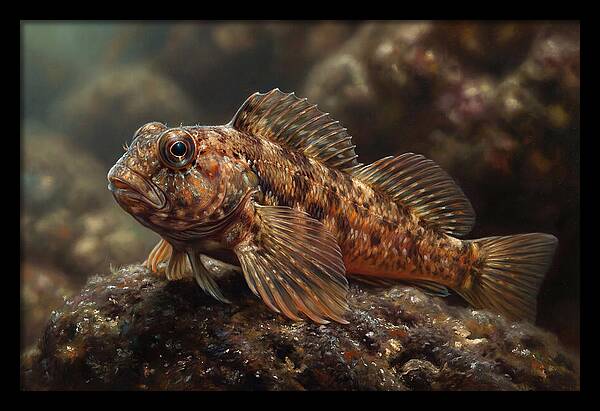 Blenny Among Rocks