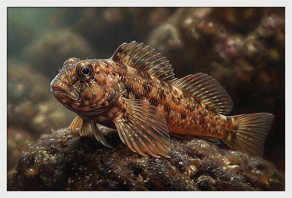 Blenny Among Rocks