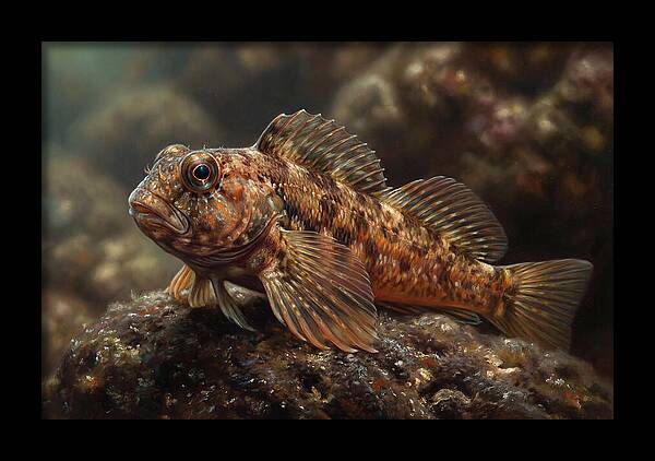 Blenny Among Rocks