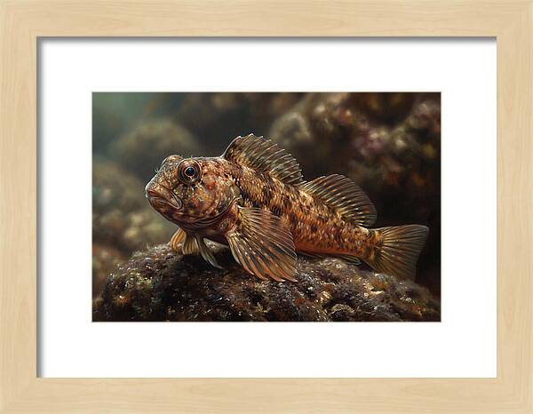 Blenny Among Rocks