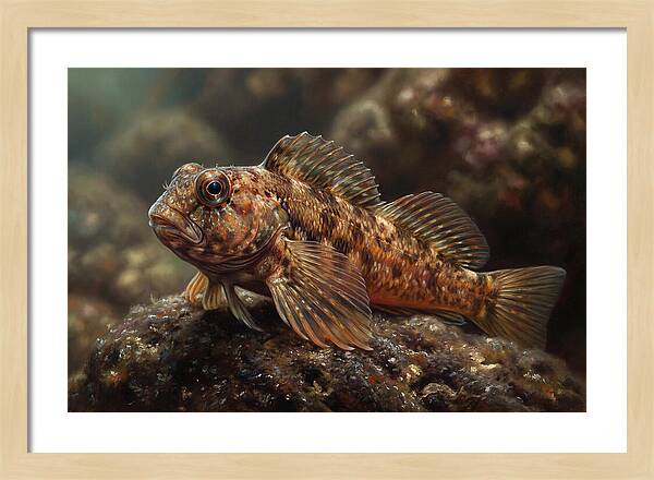 Blenny Among Rocks