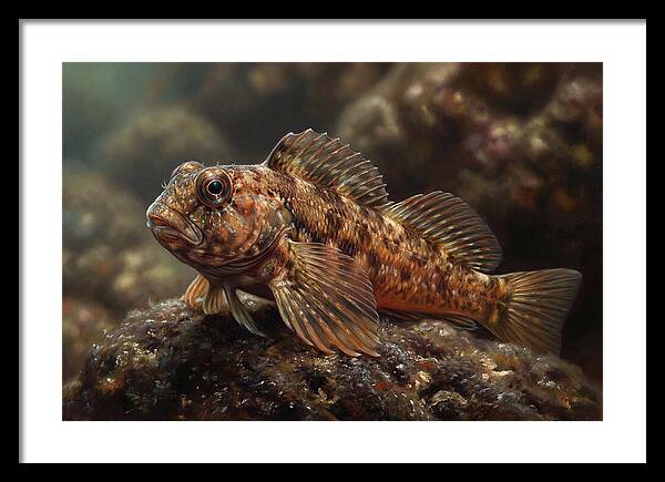 Blenny Among Rocks