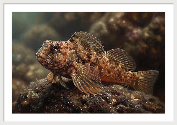 Blenny Among Rocks