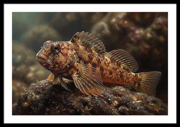 Blenny Among Rocks