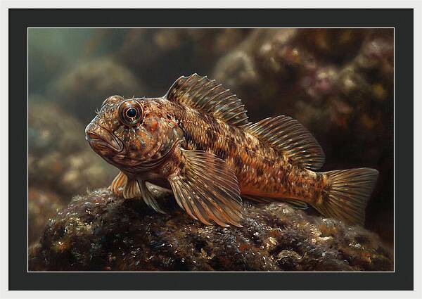 Blenny Among Rocks