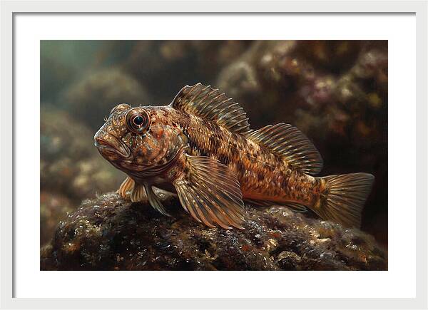 Blenny Among Rocks