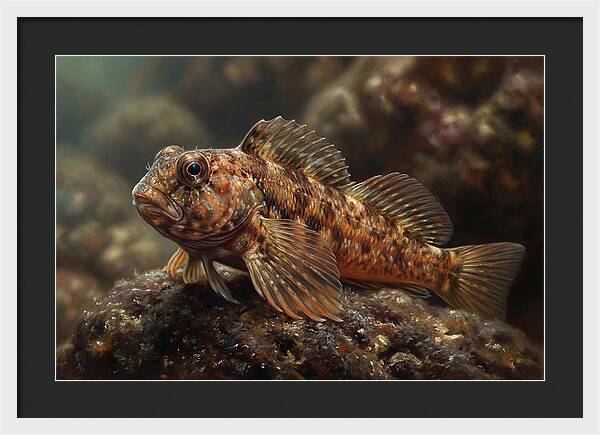 Blenny Among Rocks