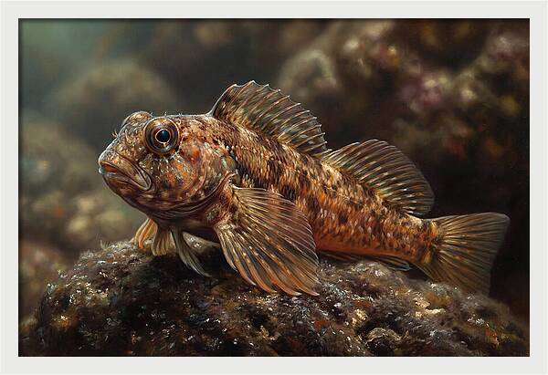 Blenny Among Rocks