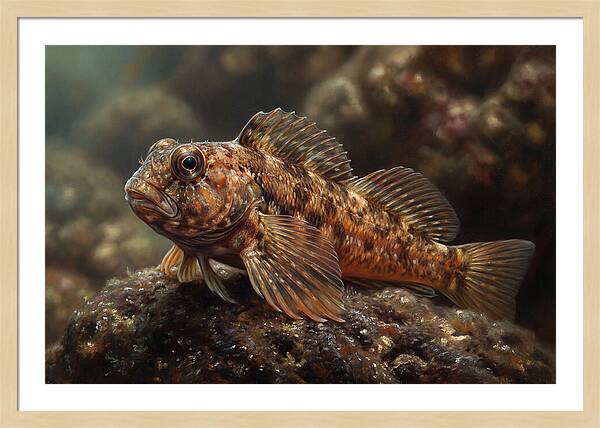 Blenny Among Rocks